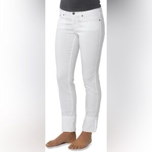 prAna Kara White Straight-Leg Jeans